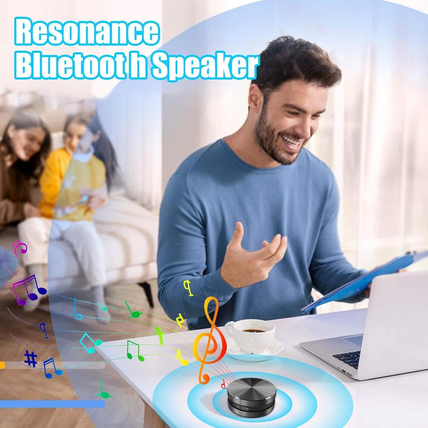 Altavoz inalámbrico de conducción ósea, reproductor de audio con ventosa de resonancia