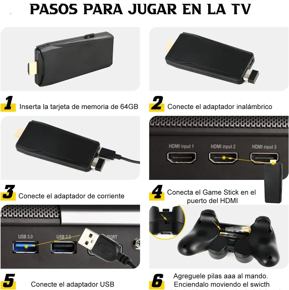 Mini Consola Retro Plug & Play con Juegos Clásicos