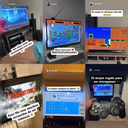 Mini Consola Retro Plug & Play con Juegos Clásicos