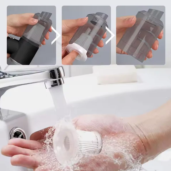 Aspirador inalámbrico todo en uno para aspirar, soplar e inflar para el hogar y el automóvil